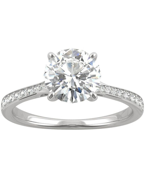 Moissanite Engagement Ring (1-5/8 ct. t.w. DEW) in 14k White Gold