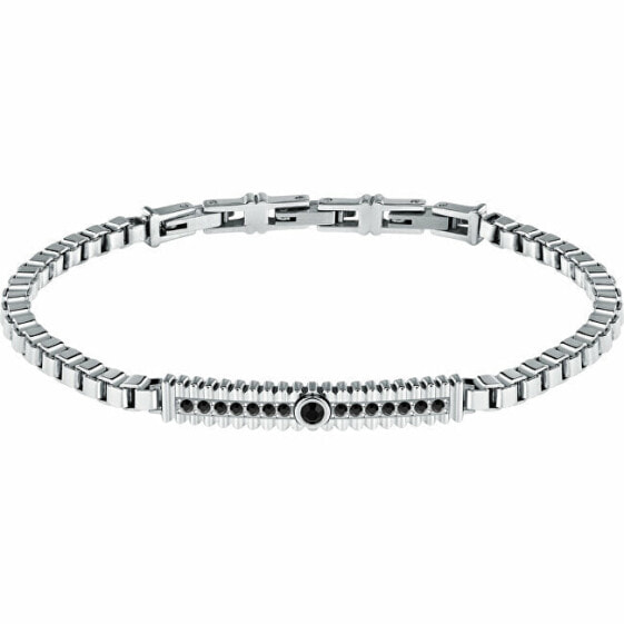 Fashion steel bracelet for men with crystals Urban SABH33