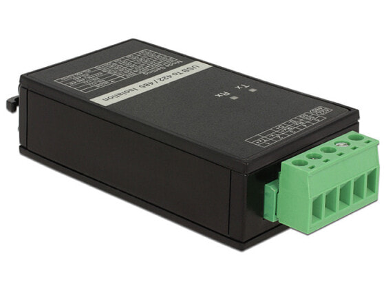 Delock 62501, USB 2.0, RS-422/485, Black, Green
