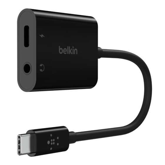 Belkin NPA004BTBK - USB 3.2 Gen 1 (3.1 Gen 1) Type-C - 3.5mm - USB Type-C - 20000 Hz - Black - 60 W - Qi-Certified