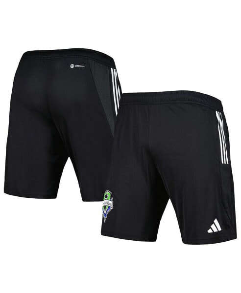 Men's Black Seattle Sounders FC 2023 On-Field AEROREADY Training Shorts