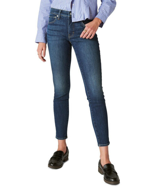 Women's Ava Mid-Rise Ripped Skinny Jeans