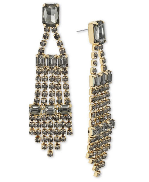 Gold-Tone Crystal Chandelier Earrings, Created for Macy's