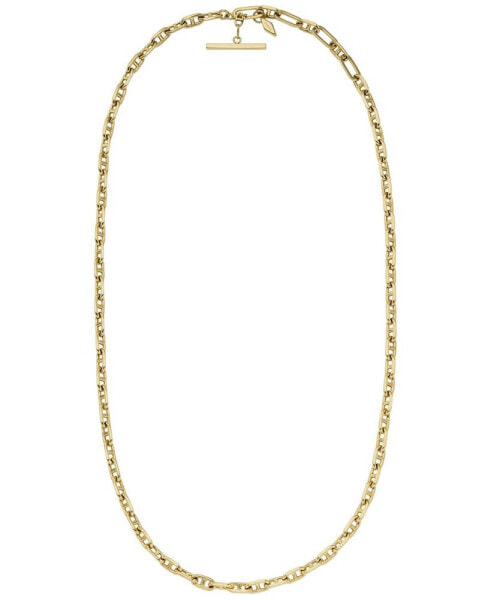 Fossil heritage D-Link Gold-Tone Brass Anchor Chain Necklace
