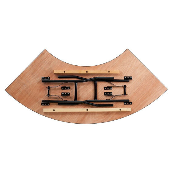 5.5 Ft. X 2 Ft. Serpentine Wood Folding Banquet Table