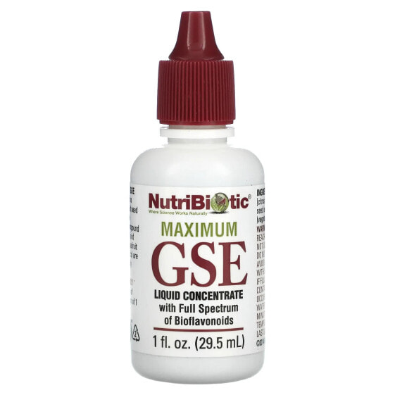 Maximum GSE, Liquid Concentrate, 1 fl oz (29.5 ml)