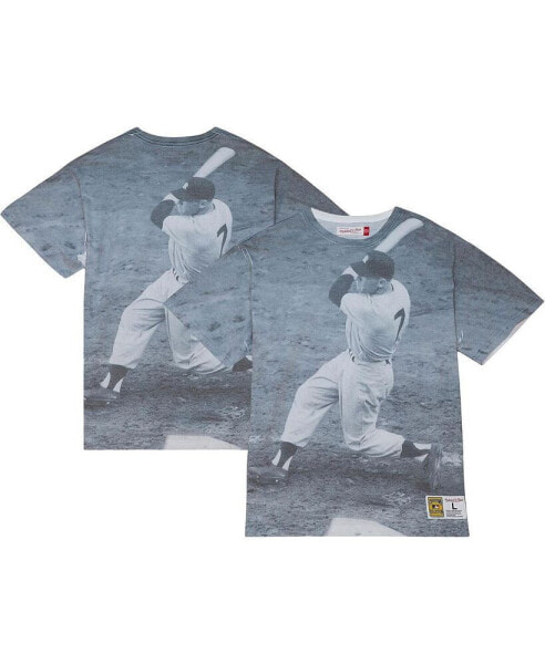 Men's Mickey Mantle New York Yankees Cooperstown Collection Highlight Sublimated Player Graphic T-shirt