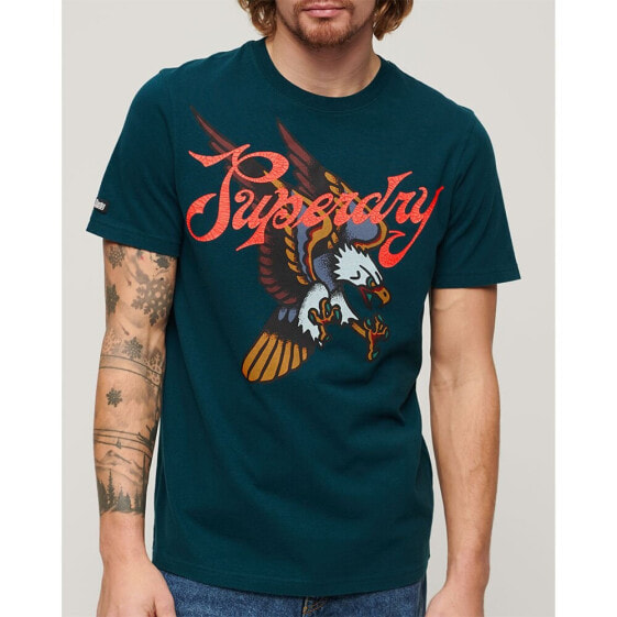 Мужская футболка Superdry с коротким рукавом Tattoo Script