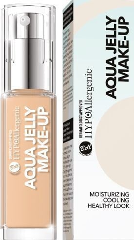 Bell Aqua Jelly Make-Up HYPOalergiczny podkład nawilżająco-matujący o konsystencji galaretki 01 35ml