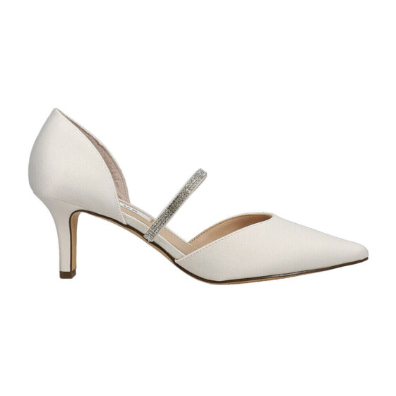 Туфли вечерние Nina Brystol с закрытым носком на каблуке для женщин в стиле "белое платье"
