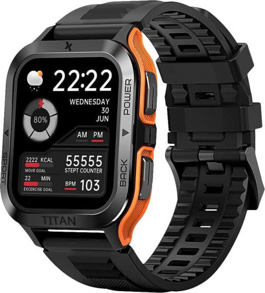 Smartwatch Maxcom FW67 Titan Pro Czarny (MAXCOMFW67ORA)