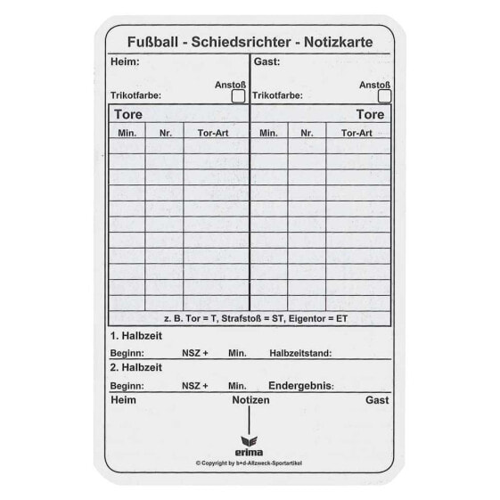 ERIMA Match Record Pads