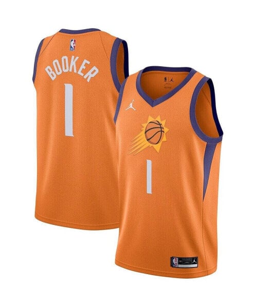 Men's Devin Booker Orange Phoenix Suns 2020/21 Swingman Jersey - Statement Edition