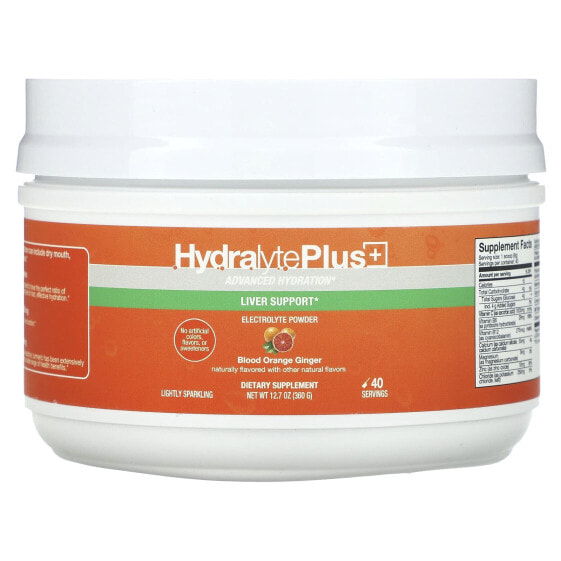 Hydralyte Plus+, Advanced Hydration, Blood Orange Ginger, 12.7 oz (360 g)