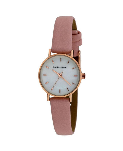 Women's Mini Slim Clean Pink Polyurethane Strap Watch 26mm