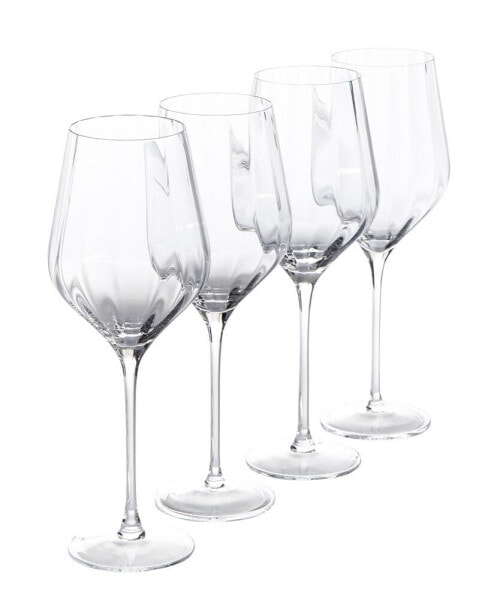 Cambron Optic Red Wine Glasses, Set of 4