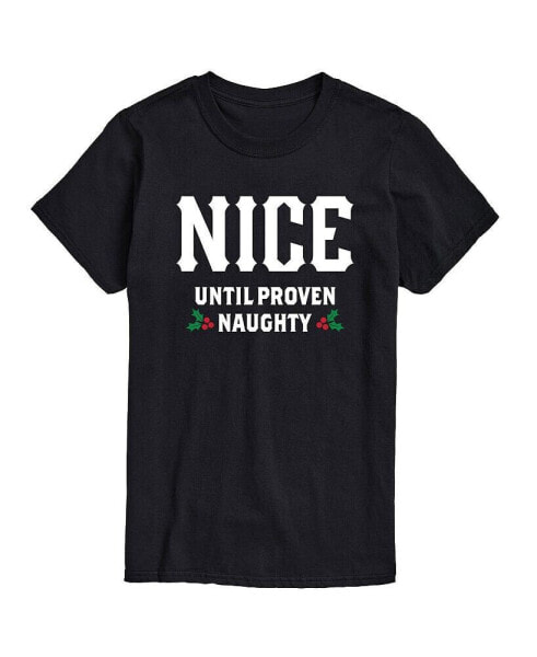 Men's Nice Until Proven Naughty Short Sleeve T-shirt