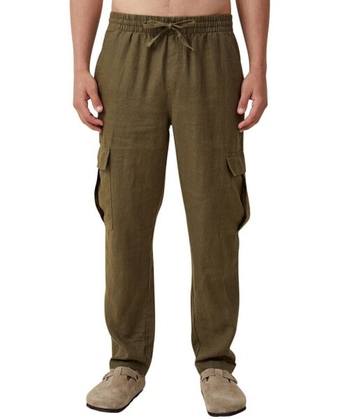 Men's Cargo Linen Pants