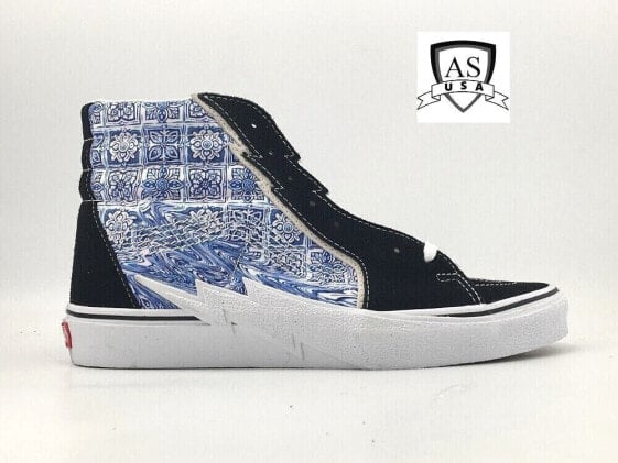 VANS Sk8-Hi Bolt Liquify Black Blue Men's 10, 10.5 Shoes Sneakers New