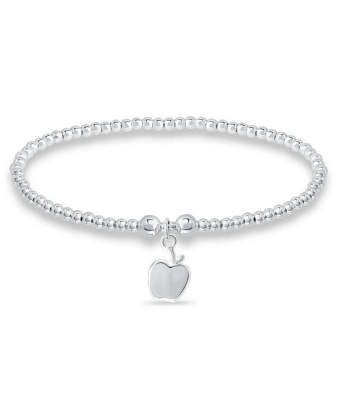 Браслет Macy's bead Apple в серебряном покрытии