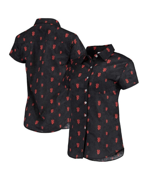 Блузка с принтом San Francisco Giants женская черного цвета FOCO