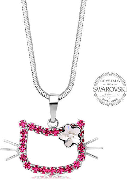 Ожерелье для девочек Китти с цветочной розой