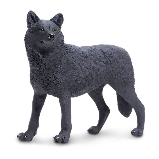 Фигурка Safari Ltd Black Wolf Figure Wild Safari Animals (Дикие животные)