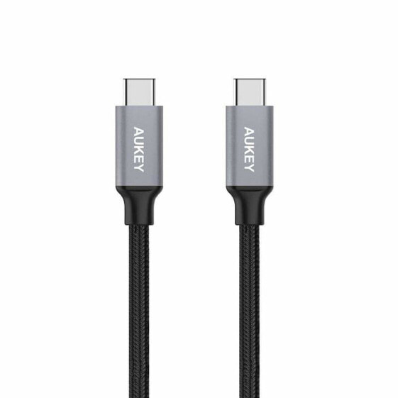 Кабель USB C Aukey CB-CD5 Чёрный Черный/Серый 1 m