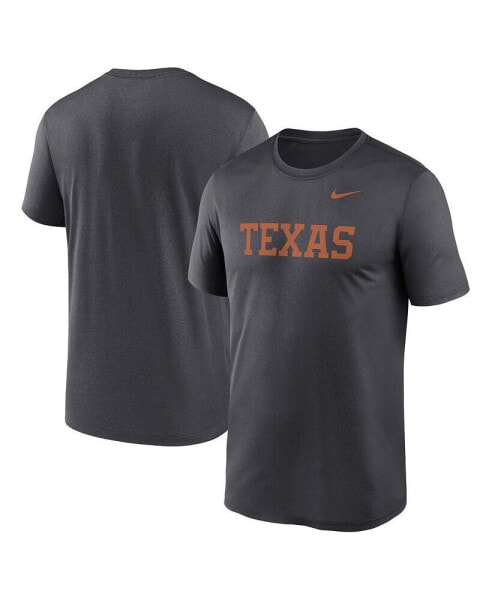 Men's Anthracite Texas Longhorns Primetime Legend Wordmark T-Shirt