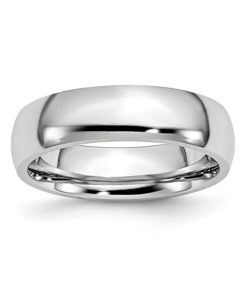 Cobalt Polished Half Round Wedding Band Ring