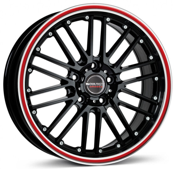 Колесный диск литой Borbet CW2 black red line 8.5x18 ET45 - LK5/112 ML72.5