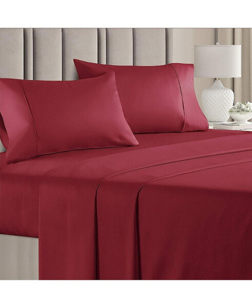 4 Piece 100% Cotton 400 Thread Count Sheet Set - Full