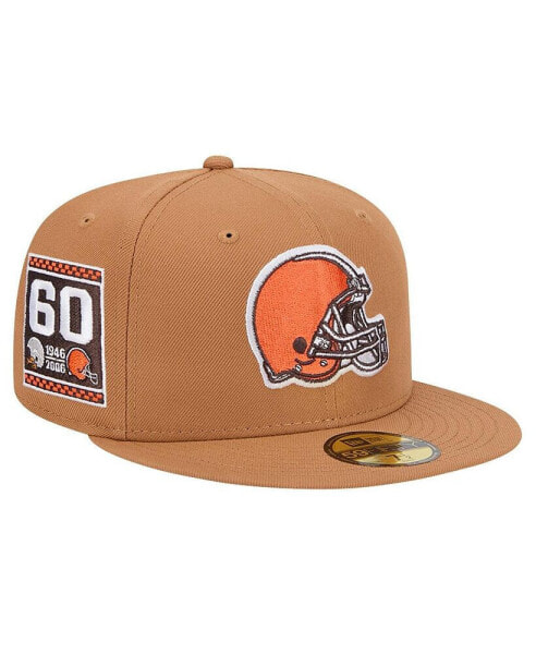 Men's Tan Cleveland Browns Color Pack 59FIFTY Fitted Hat with Side Patch