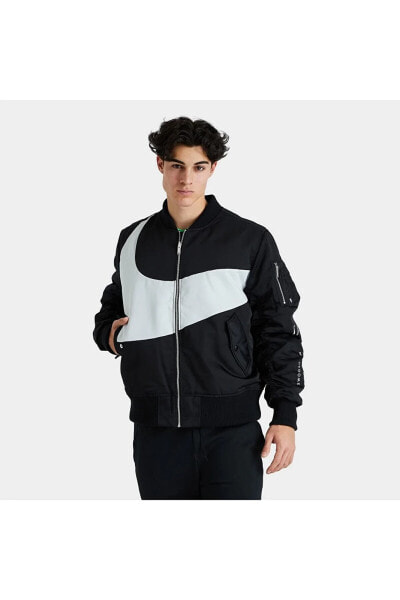 Куртка спортивная Nike TN REVERSABLE THERMA-FIT черно-белая (двусторонняя)