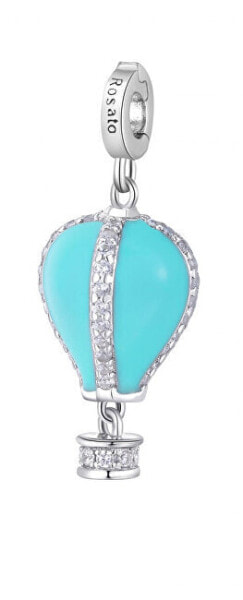 Turquoise Silver Pendant Hot Air Balloon Storie RZ187R