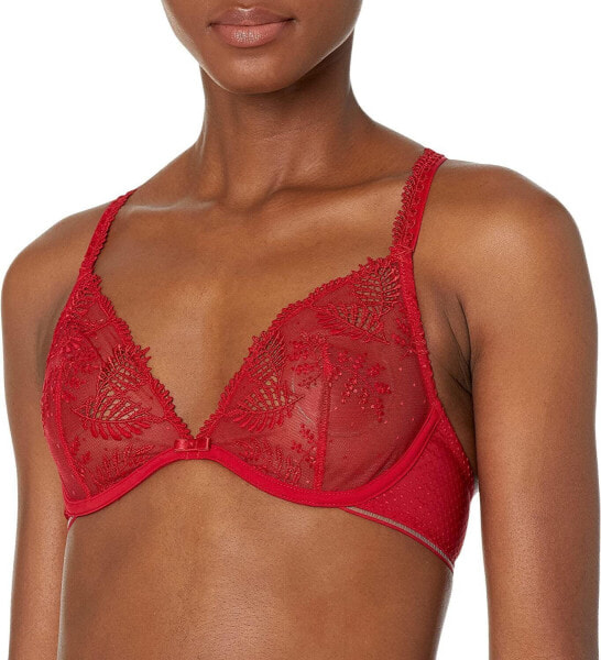 Simone Perele 289618 Women's Bloom Triangle Underwire, Opera Red, 34B