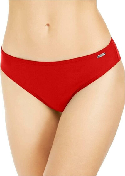 DKNY 276825 Women Solid Hipster Bikini Bottoms Swimsuit Red Large