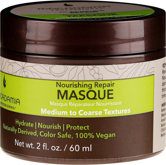 Feuchtigkeitsspendende pflegende Haarmaske mit Macadamiaöl - Macadamia Professional Nourishing Moisture Masque 60 ml