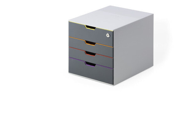 Durable VARICOLOR Safe - 4 drawer(s) - Grey - Plastic - A4 - Monochromatic - Multi