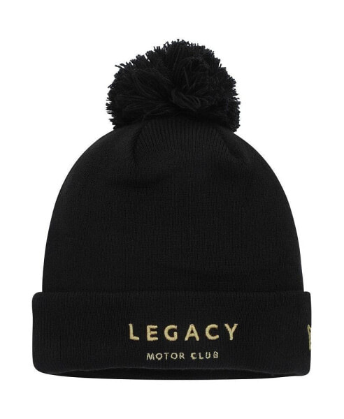 Men's Black LEGACY Motor Club Cuffed Knit Hat with Pom