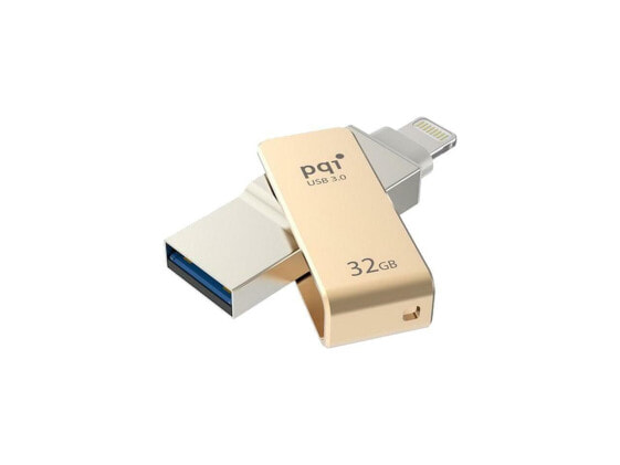 PQI iConnect Mini [Apple MFi] 32GB Mobile Flash Drive w/ Lightning Connector for