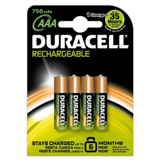 DURACELL 1x4 R3 AAA 750mAh Rechargeable Batteries