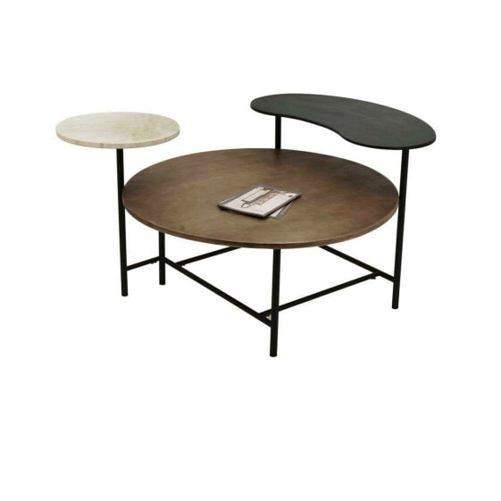 Кофейный столик DKD Home Decor 118 x 90 x 61 cm Металл Алюминий Деревянный MDF