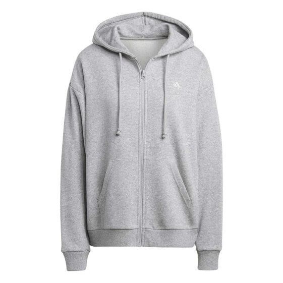 Серая толстовка Adidas ADIDAS All Szn Ft Full Zip Sweatshirt