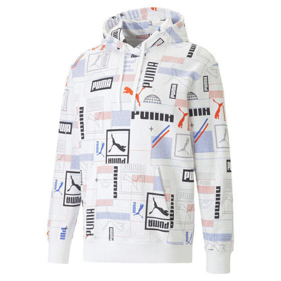 Puma Classics Gen Pullover Hoodie Mens White Casual Outerwear 53818302