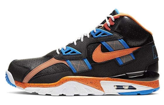 Nike Air Trainer SC High 纽约尼克斯 耐磨减震 高帮运动训练鞋 蓝橙 / Кроссовки Nike Air Trainer CU6672-001