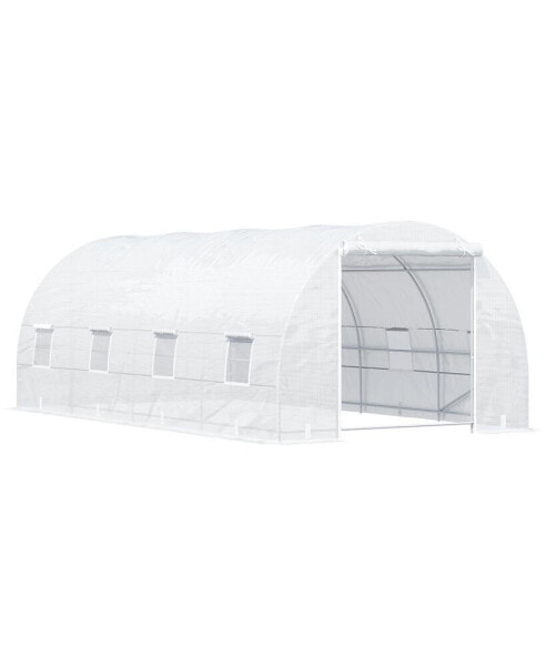 20x10x7ft Heavy Duty Walk-in Greenhouse Outdoor Warm House