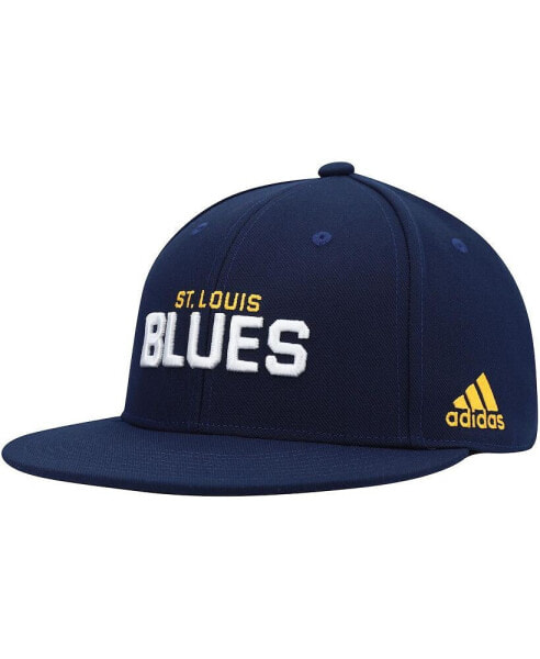 Синяя бейсболка Snapback St. Louis Blues для мужчин Adidas