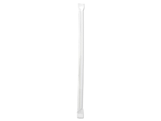 Boardwalk Jumbo Straws 7 3/4" Clear 12000/Carton JSTW775CLR