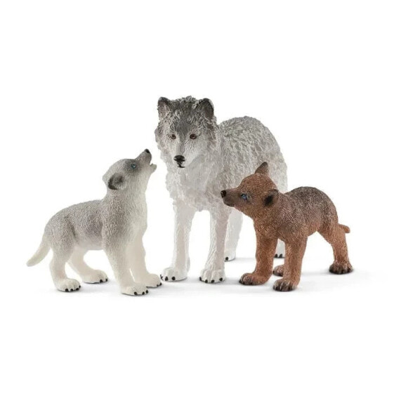 Игровая фигурка Schleich Maman Wolf with Cubs Wild Life (Дикая природа)
